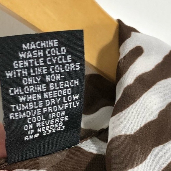 New York & Co Zebra Brown Print Sheer Swim Coverup - Picture 4 of 7